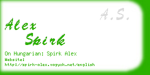 alex spirk business card